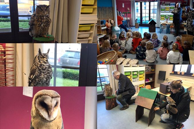 Visite classe de gardienne , école de Pessoux.